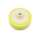 Car Waxing ISO9001 4 inch auto polishing pads 100g Yellow