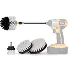 5 piece set of drill brushes with extension lever for bathroom shower scrubbing