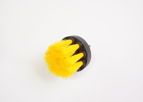 2 Inch Yellow Medium Bristle Drill Brush For Bathroom, Bathtub, Tile And Porcelain