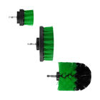 3 Piece Scrub Brush Drill Attachment Kit Green Cleaning Hard Drill Cleaning Brush