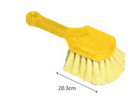 Yellow Synthetic Fiber Car Wheel Cleaning Brush 8 Inch