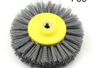 Nylon Abrasive Wire Industrial Roller Brush Wheel For Wood Furniture