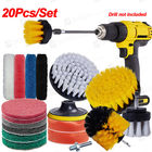 20pcs Scrubber Drill Brush Set Polishing Pad Car Cleaning Brushes For Screwdriver Washing Brush Car Cleaning Tools