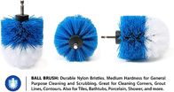 4 Piece All Purpose Time Saving Scrub Brush Power Drill Attachments  For Cleaning Grout, Tile  Counter