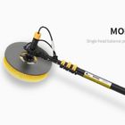 Disc Brush Solar Panel Cleaning Rotating Brush With 7.2meter Aluminum Pole