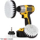 White Electric Extrusion Molding Scrubber Drill Brush Kit 3Pcs Household