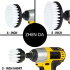 White Electric Extrusion Molding Scrubber Drill Brush Kit 3Pcs Household