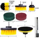 Extrusion Molding 15PCS Power Scrubber Cleaning Kit For Floor Tub Shower