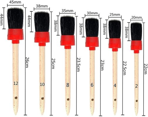 Factory 11 Pieces Auto Detailing Brush Set Car Care Cleaning Brush Set