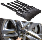 Black Nylon Pp Filament Car Detailing Brush 5 Pack For Cleaning Interior