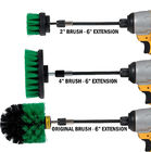 PP Basic 4PCs Green Electric Drill Brush Kit Extrusion Molding Car Cleaning
