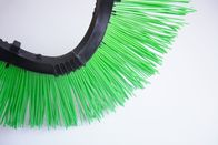 Concave Convex Injection Road Sweeper Brush Plastic Wire Green Black