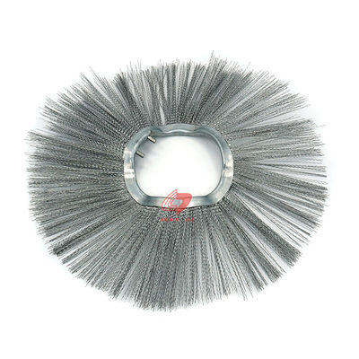 76mm Diameter Steel Wire Street Sweeper Brush With 0.8mm Bristle