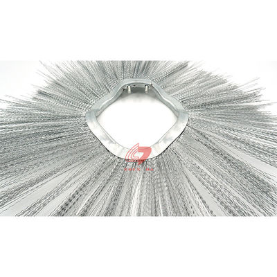 76mm Diameter Steel Wire Street Sweeper Brush With 0.8mm Bristle