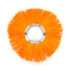PP Material Convoluted Circle Road Sweeper Brush For Cleaning