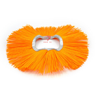 PP Material Convoluted Circle Road Sweeper Brush For Cleaning