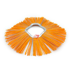 Yellow Convoluted Ring Road Sweeper Brush For Rotary Forklift