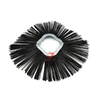 Zig Zag  Road Sweeping Brush Black Wafer With Convoluted Ring 162x540Mm