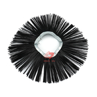 Zig Zag  Road Sweeping Brush Black Wafer With Convoluted Ring 162x540Mm