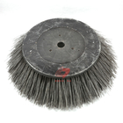 Flat Steel Wire Street Sweeper Brush Black Color Zhenda