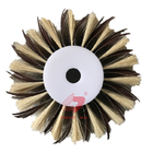 Disc Wheel Shape Woodworking Brush With Mixed Bristle Polishing Grinding