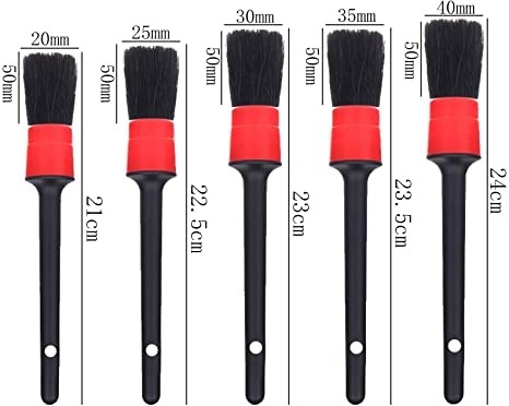 5 Pieces Car Detailing Brush Set For Car Custom Logo