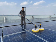 3.5m/5.5m/7.5m Telescopic Solar Panel Cleaning Rotating Brush Double Heads