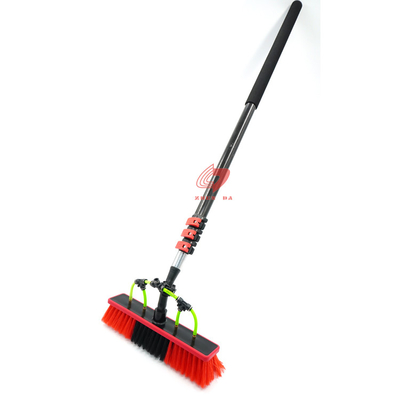 PP Water Fed Pole Window Washing Brush Telescopic Red