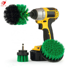PP Material 3 Pcs Electric Drill Brush Set For Car Cleaning