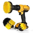 Zhenda Drill Brush 3 Piece Kit For Car Wash And House Cleaning