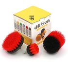 Nylon 3 Piece Drill Brush Set For Car / House Cleaning