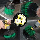 2" 3.5" 4" 5''Customized Drill Cleaning Brush Set For Car 4 Pcs