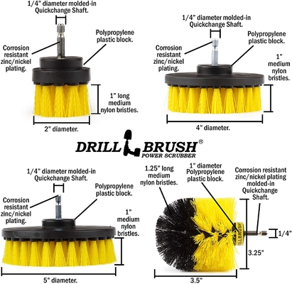 Household PP Drill Wheel Cleaning Brush Sets 5 PCS