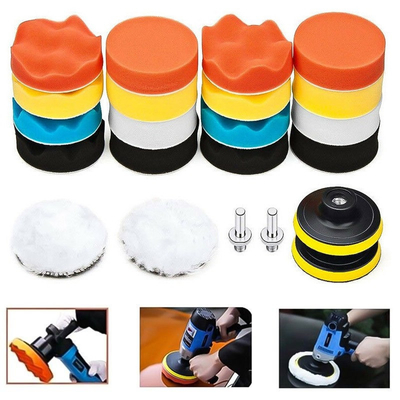 11 Pieces Set Soft Wave Foam Pad For Car Polishing