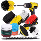 Customized 23 Pcs Drill Cleaning Brush Set For Car