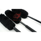 Soft Bristle Car Wheel Detailing Brush Black 3 Pieces Set