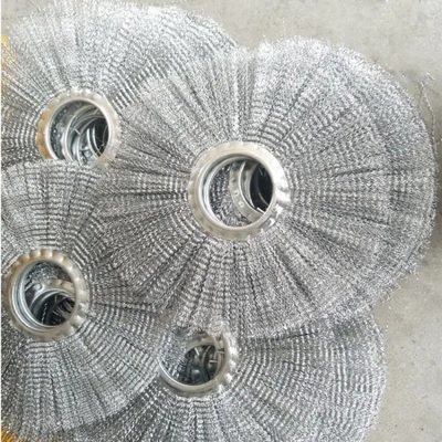 Steel Wire Material Wafer Brush For Snow Cleaning And Road Sweeping