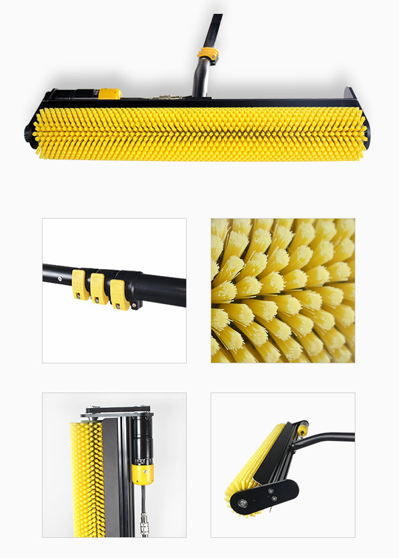 Telescopic Roller Solar Panel Cleaning Brush Used For PV Panel Cleaning