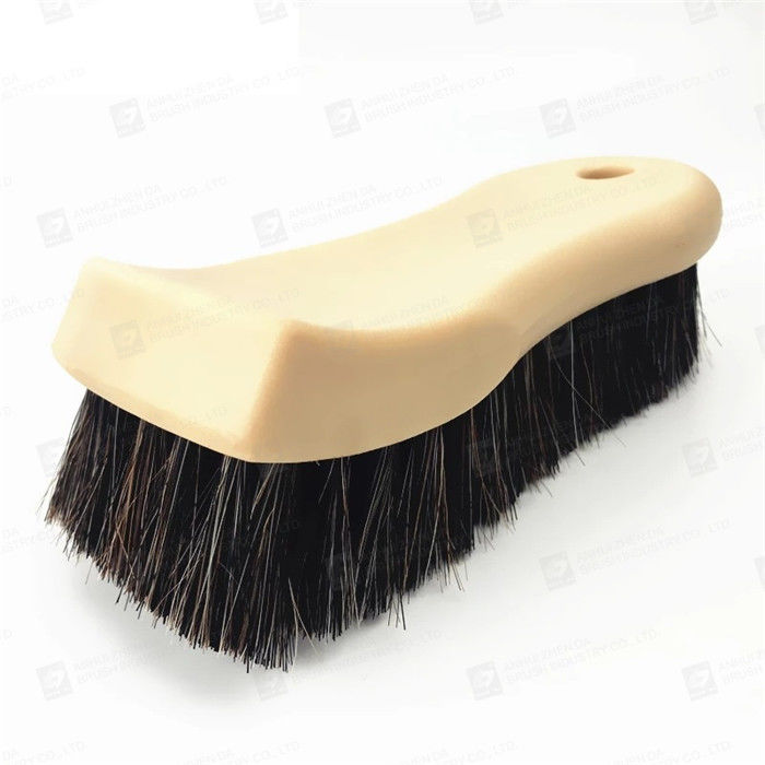 Horse Hair 6x2.5 inch Car Leather Cleaning Brush 110g For Leather Vinyl Fabric Panels