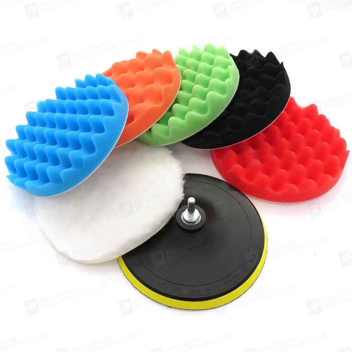 7Pcs Set 260g 6 Inch Car Buffing Pads ISO9001