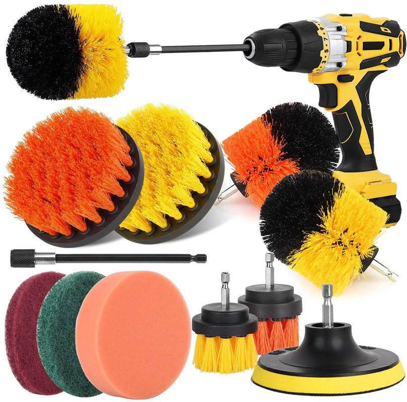 0.6 kg Drill Brush Attachment Set Drill Bit Scrub Brush For Cleaning Grout Car