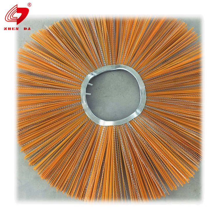 Yellow Snow Sweeper 50PCS Road Wafer Brush ISO9001 Sweeping Brush