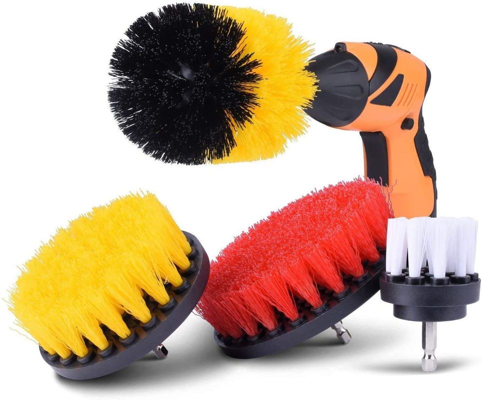 4 Piece 0.4 Kg Power Drill Brush Cleaning Set Stiff For Cleaning Pool Tile Brick