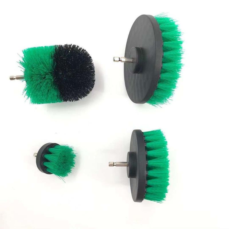 5inch 4Pcs Drill Cleaning Brush For Car Surface Wheels Trims Wind Vent Use