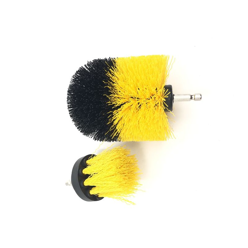 PP Filament 2 PCs Yellow Drill Cleaning Brush For Car Wash