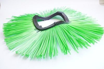 Concave Convex Injection Road Sweeper Brush Plastic Wire Green Black