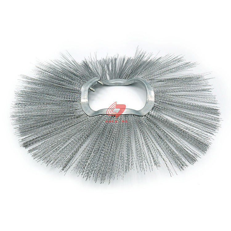 76mm Diameter Steel Wire Street Sweeper Brush With 0.8mm Bristle