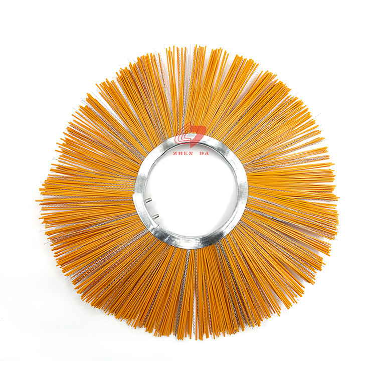 PP Steel Mixed Waved Disc Road Sweeper Brush Wafer Brush With Crimped Filament