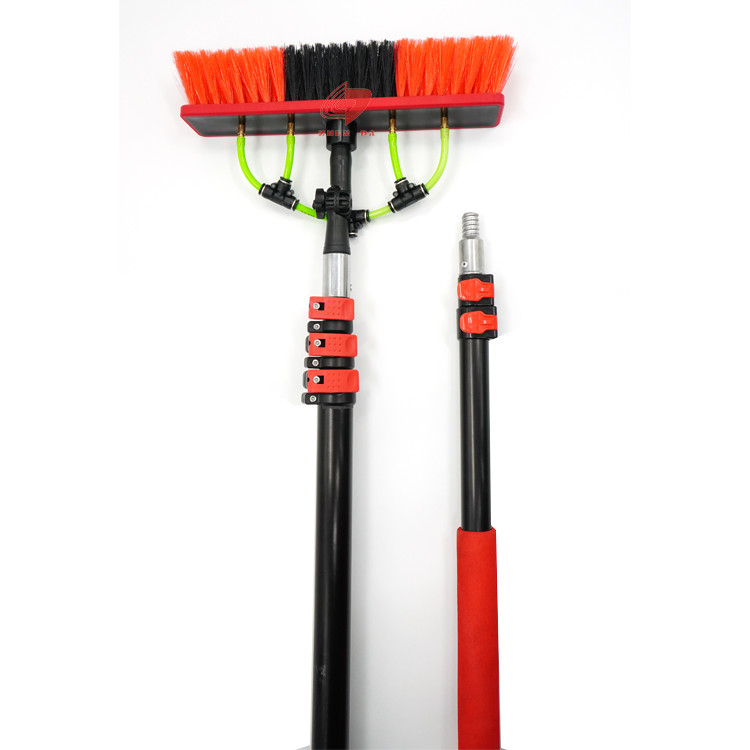 Extend Clean Water Fed Pole Telescopic Brush For Window Cleaning Washing