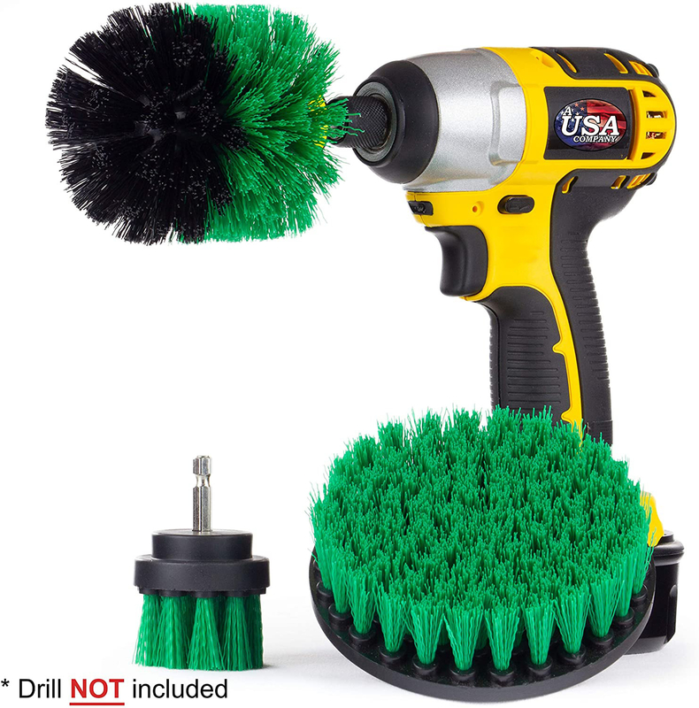 2"/3.5"/4" Drill Cleaning Brush Set For Car / Household